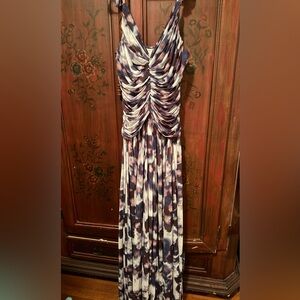 BHLDN Elegant Multicolor Ruched Dress